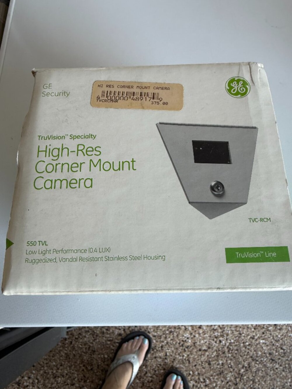 GE Security TruVision High Resolution Corner Mount Camera